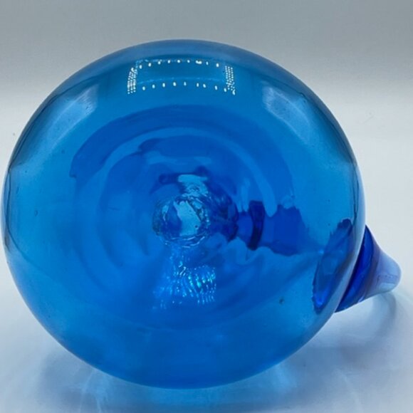 Vintage Rainbow Glass #797 Optic Blue Pitcher 60's - Picture 11 of 11